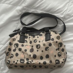 RADLEY LONDON Beige and Black Patterned Tote